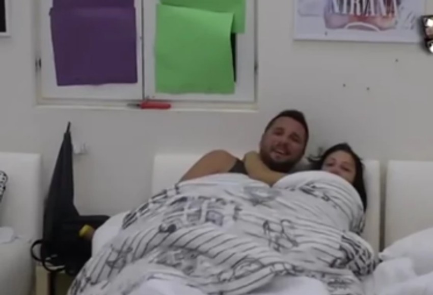 Maja i Marko Miljković u krevetu