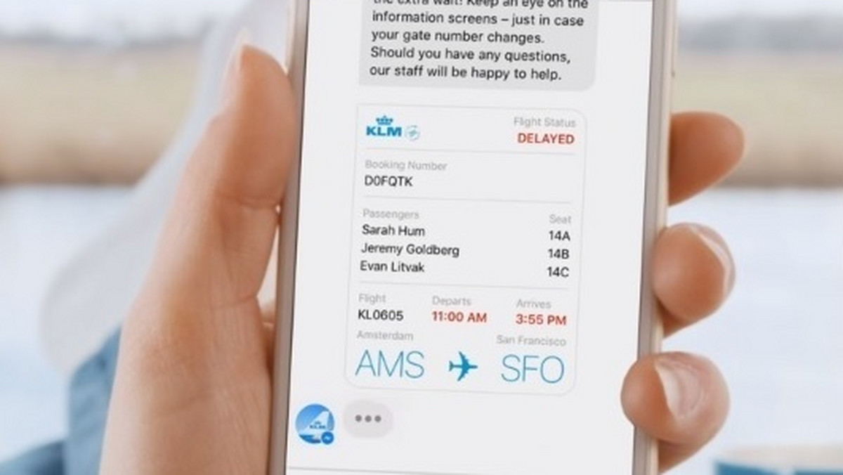 Uruchomiony niedawno przez linię KLM nowy serwis za pośrednictwem mediów społecznościowych, doczekał się właśnie polskiej premiery. Nowa usługa KLM jest już dostępna dla klientów z Polski. Wystarczy wejść na www.klm.pl i uruchomić znaną i lubianą aplikację Facebook Messenger, by otrzymywać wszelkie informacje i dokumenty podróży w jednym miejscu.
