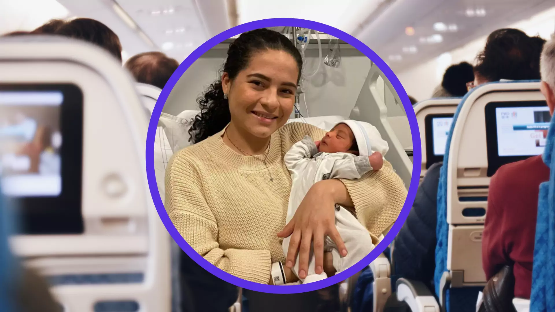 Urodziła na pokładzie samolotu. Kobieta nie wiedziała, że jest w ciąży