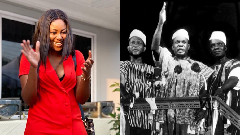 Yvonne Nelson and Kwame Nkrumah