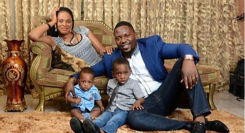 Matilda Obaseki and her family 