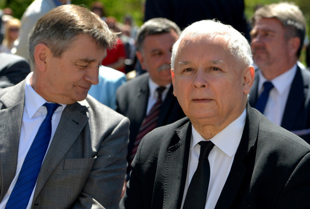 Prezes PiS Jarosław Kaczyński i marszałek Sejmu Marek Kuchciński, PAP/Darek Delmanowicz