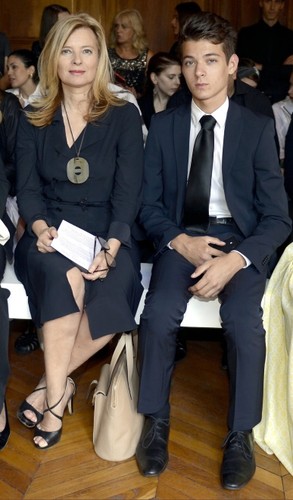 Valérie Trierweiler z synem Leonardem