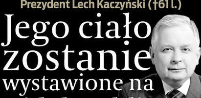 Ciało prezydenta Kaczyńskiego wraca do kraju