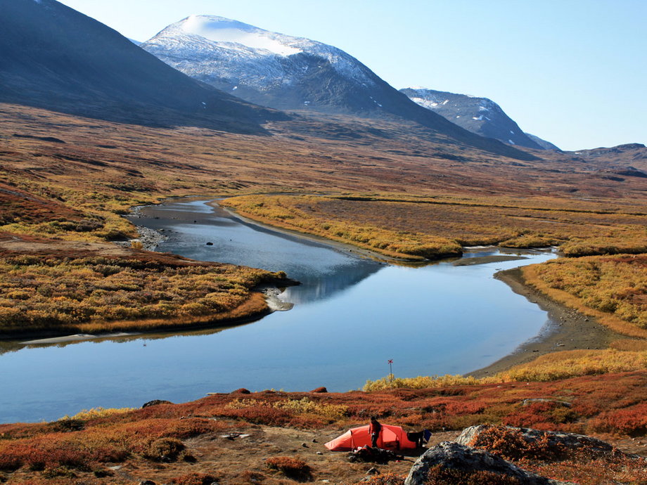 Kungsleden in northern Sweden is a must for hikers. The route, which is roughly 250 miles long, weaves hikers through four national parks and a nature reserve where travelers will come across everything from birch forests and hidden glaciers to rivers and soaring peaks.