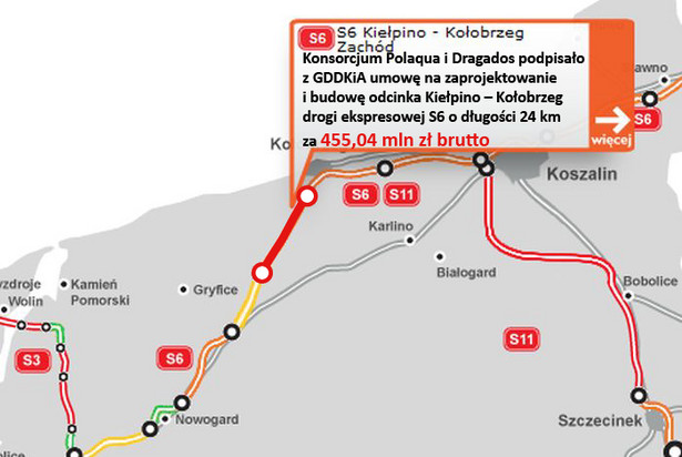 S6 - Kiełpino – Kołobrzeg