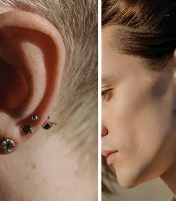 Kolczyki w uchu – nazwy, sposoby przekłucia ucha, czas gojenia | Ofeminin