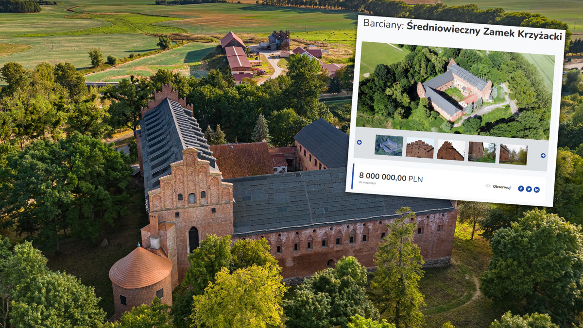 Średniowieczny zamek na Mazurach czeka na kupca. Ile kosztuje?