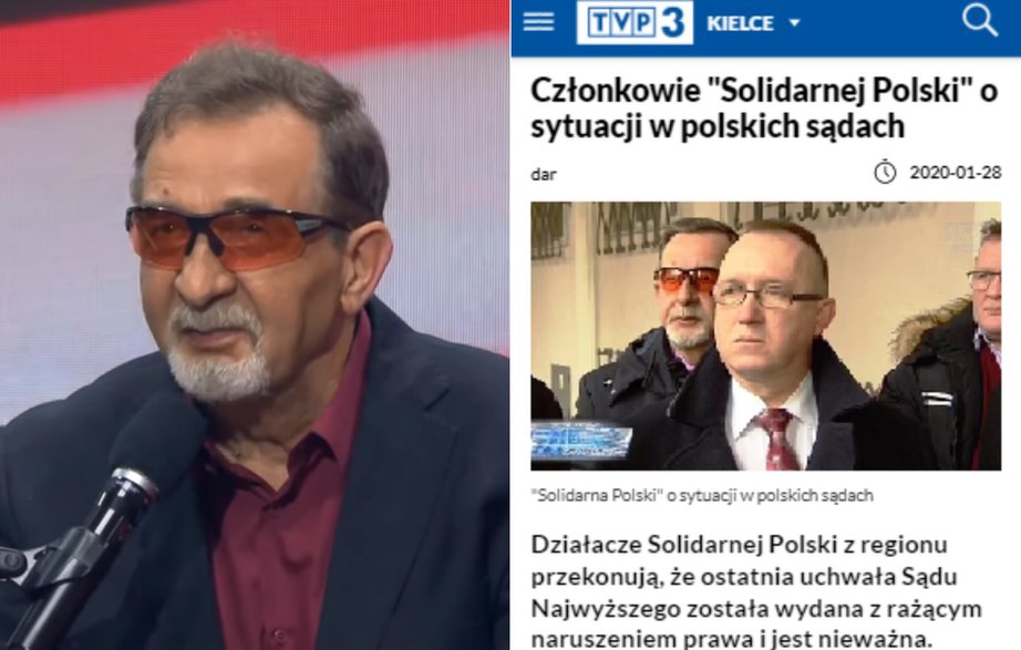 Jeden z pytających w "debacie" TVP