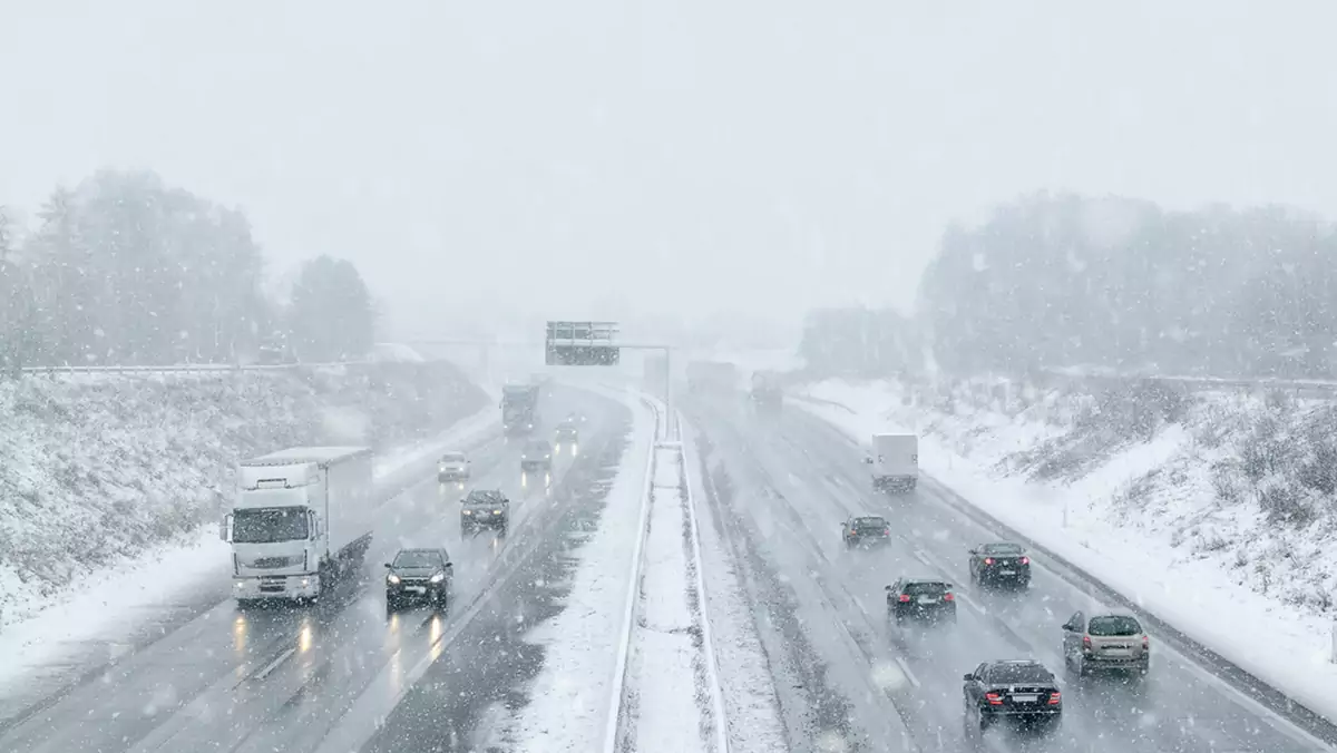 Autostrada zimą