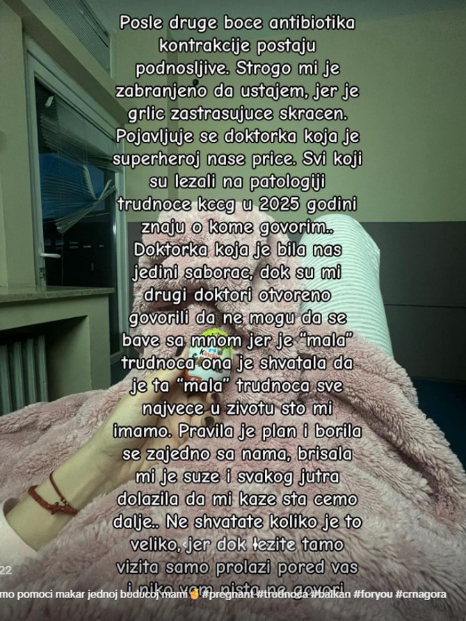 Ispovest Irene o tome koje je sve dijagnoze dobila tokom trudnoće