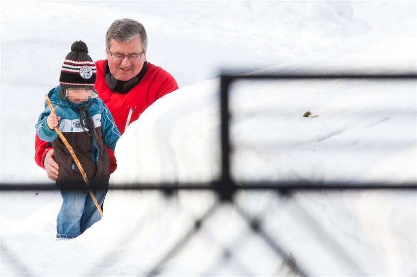 Staś Komorowski chce na sanki. Co na to dziadek? 