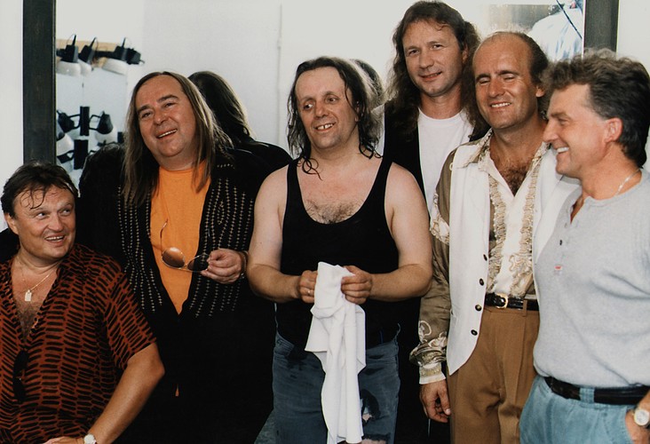 Budka Suflera: Tomasz Zeliszewski, Romuald Lipko, Felicjan Andrzejczak i Krzysztof Cugowski