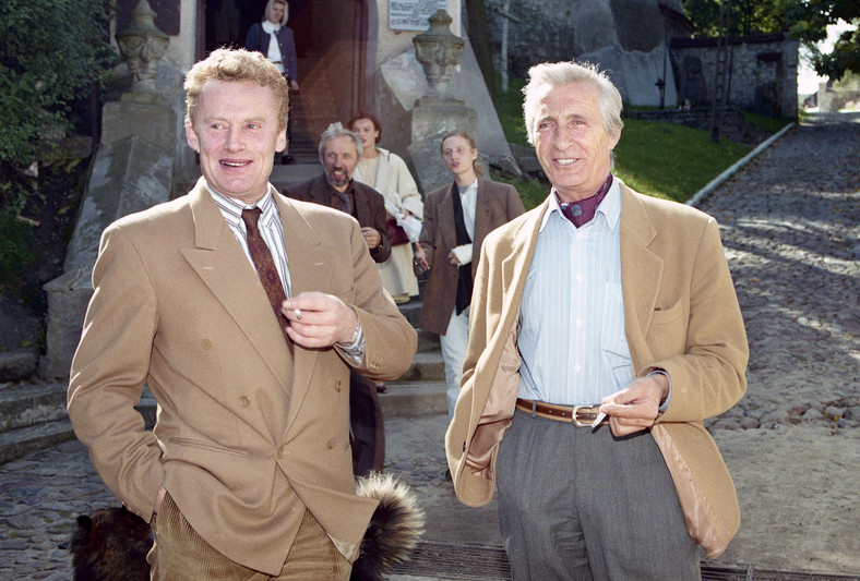 Daniel Olbrychski i Andrzej Kopiczyński (Kazimierz Dolny, wrzesień 1994 r.)