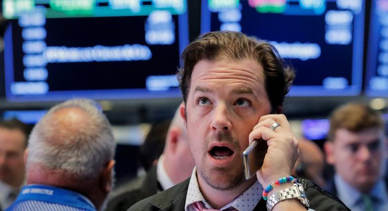 trader surprised shocked upset
