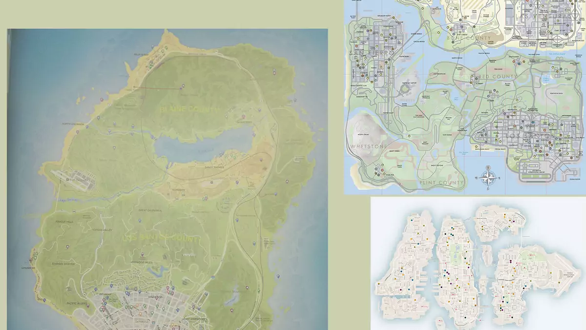 Jak ma się mapa GTA V do poprzednich gier Rockstar?