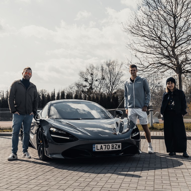 Hubert Hurkacz i McLaren 720S