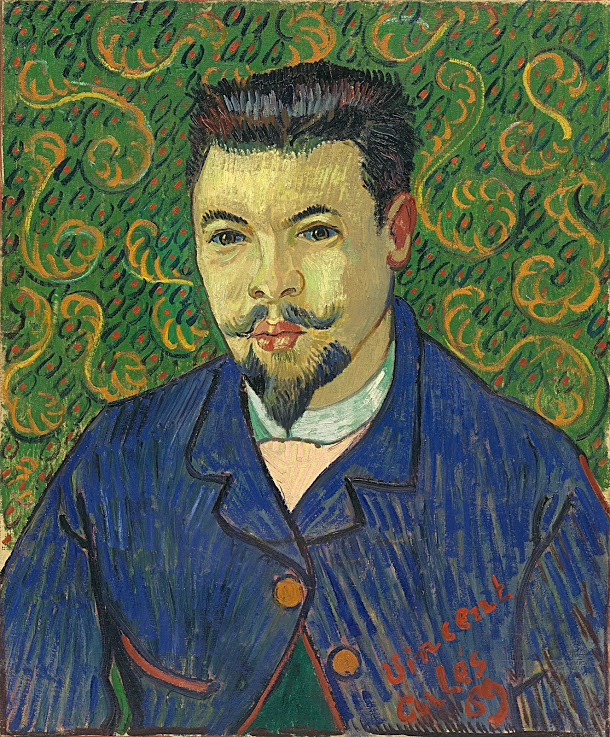 Vincent van Gogh, "Portret dr. Félixa Reya", olej na płótnie, styczeń 1889