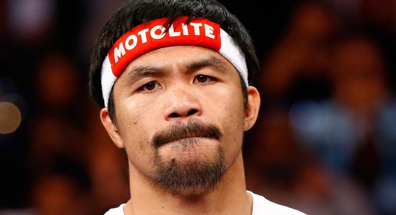 Pacquiao, a senator in the Philippines, is also still an active fighter.