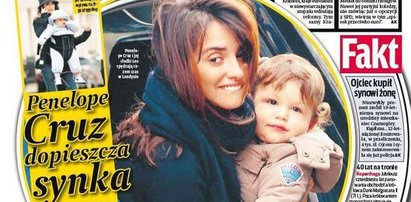 Penelope Cruz dopieszcza synka