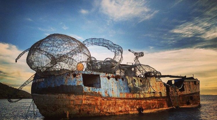 BVI Art Reef, az óriás polip installáció