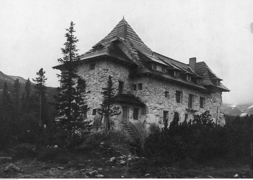 Schronisko „Murowaniec” z zewnątrz (1925 rok)