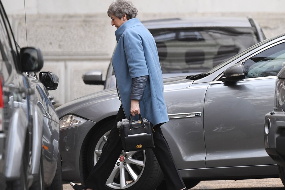 Theresa May, premier Wielkiej Brytanii. Londyn, Downing Street 10, 18 marca 2019 r.