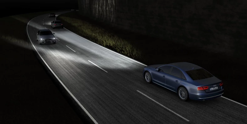 Matrix LED - sposób działania w Audi A8