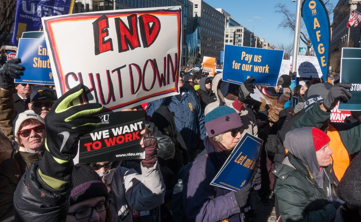 Protest urzędników w USA