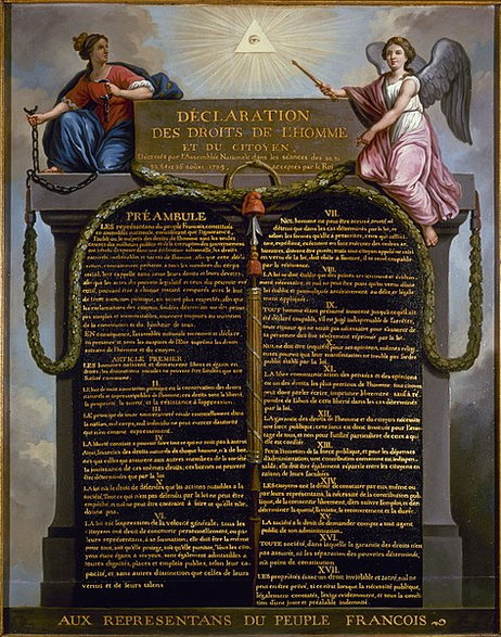 Deklaracja praw człowieka i obywatela z 1789 roku - domena publiczna