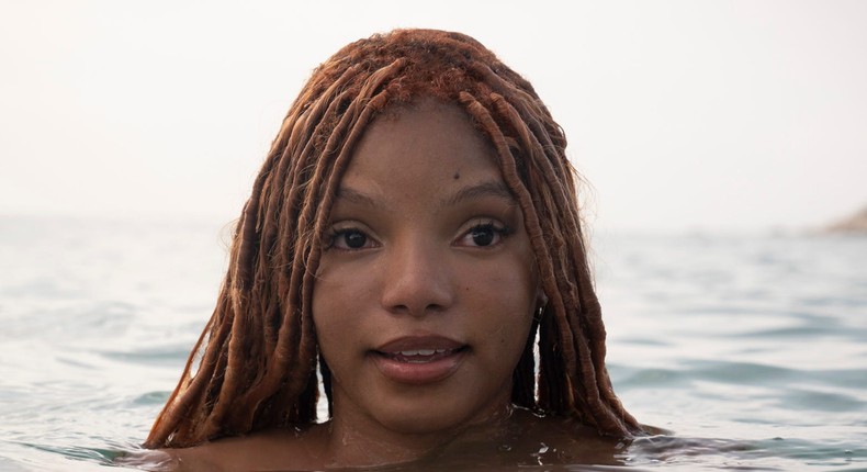 Halle Bailey as Ariel in The Little Mermaid.Disney