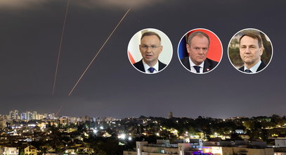 Duda, Tusk i Sikorski komentują atak Iranu. Co z Polakami w Izraelu?