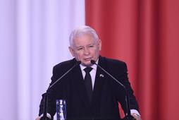 04.06.2022, Marki. Prezes PiS Jarosław Kaczyński podczas przemówienia na konwencji PiS. Fot Zbyszek Kaczmarek/REPORTER