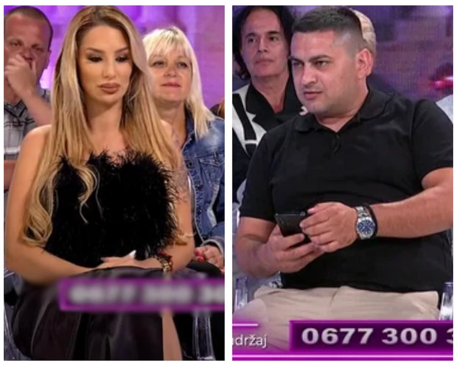 Aleksandra Nikolić i Nenad Macanović Bebica (Foto: Screenshot TV Pink)