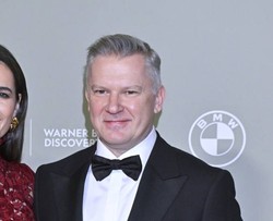 Grzegorz Kajdanowicz na balu TVN. Pojawił się z nową partnerką [FOTO]