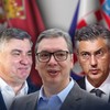 Zoran Milanović, Aleksandar Vučić, Andrej Plenković