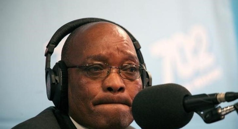 South African President Jacob Zuma speaks at news conference in Johannesburg, file. 