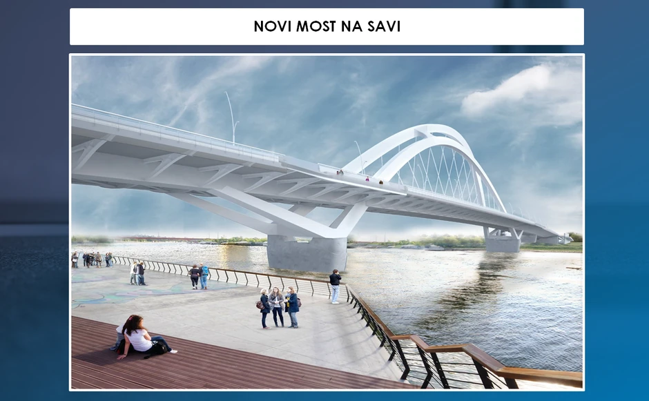 Izgled novog mosta na Savi