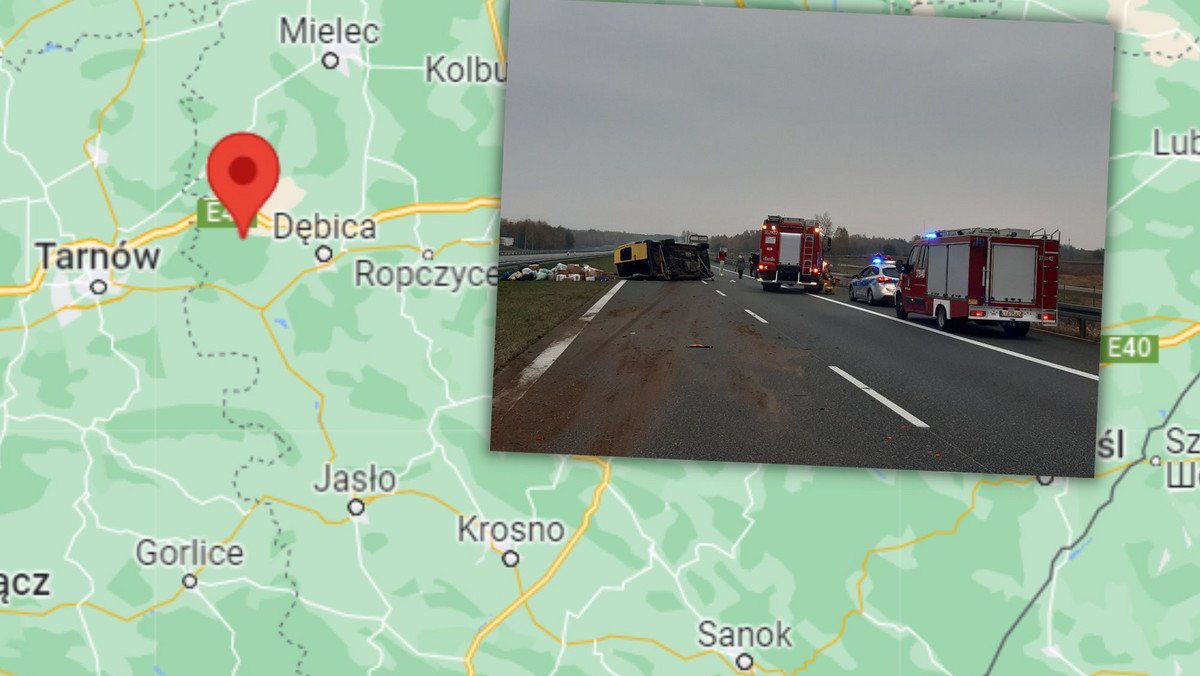 Wypadek na autostradzie A4. Nie żyje 13-letnie dziecko