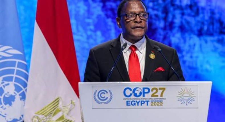 Malawian Presiden at the COP27, Egypt