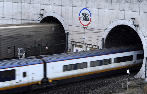 W ramach strajku kolej odwołała większość połączeń, w tym pociągi, które jadą tunelem pod kanałem La Manche.