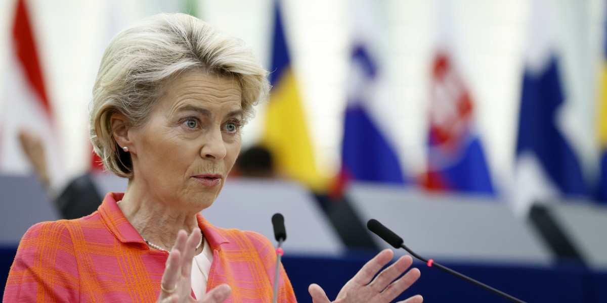 Przewodnicząca Komisji Europejskiej, Ursula von der Leyen.