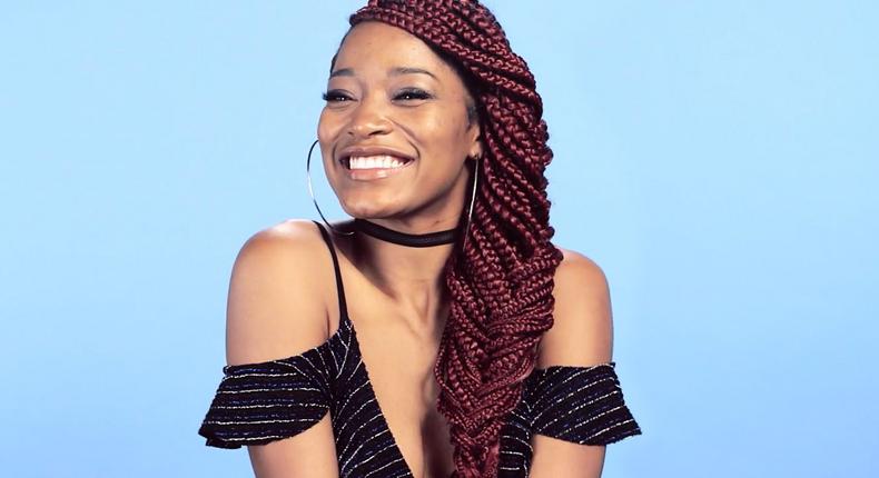 Keke Palmer rocking box braids (Elle)