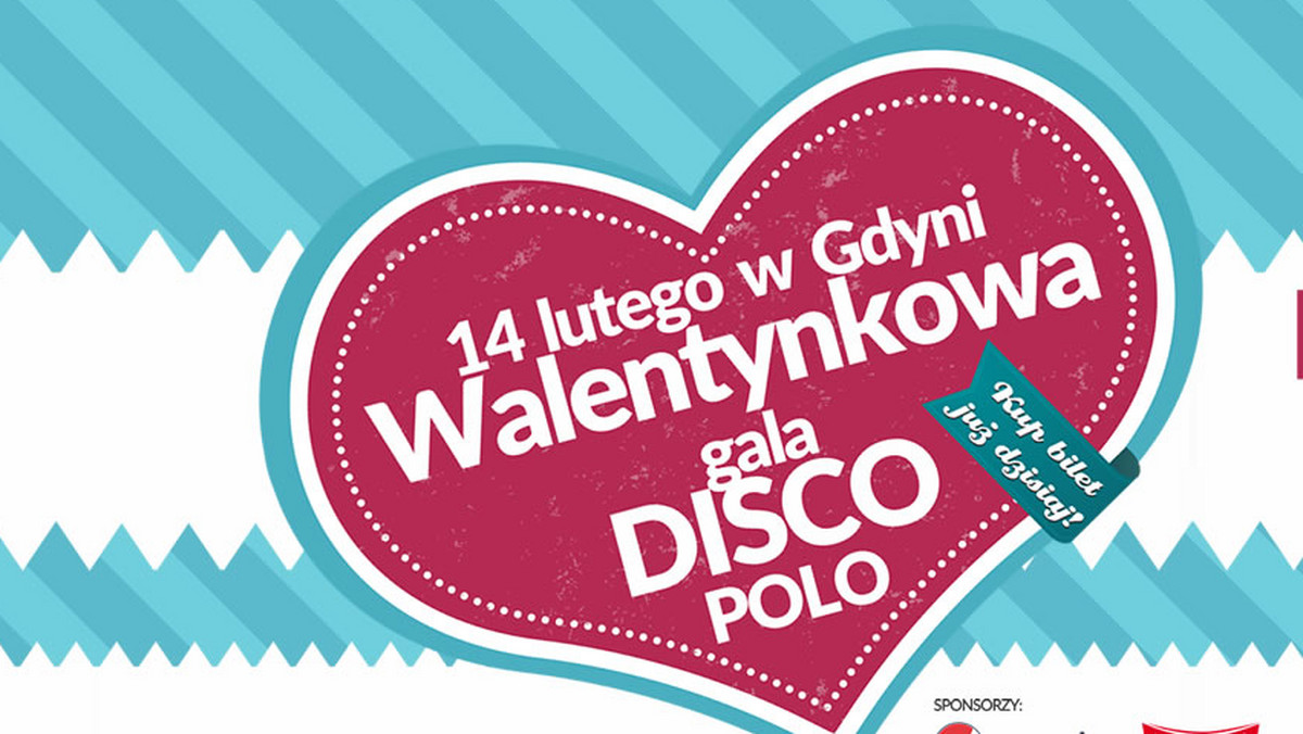 Muzyka disco polo w naszym kraju ma szerokie grono miłośników. W lutym w Gdyni odbędzie się ciekawa impreza disco polo. W walentynki, 14 lutego w Gdynia Arenie odbędzie się "Walentykowa gala disco polo". Gwiazdą wieczoru ma być grupa Akcent.