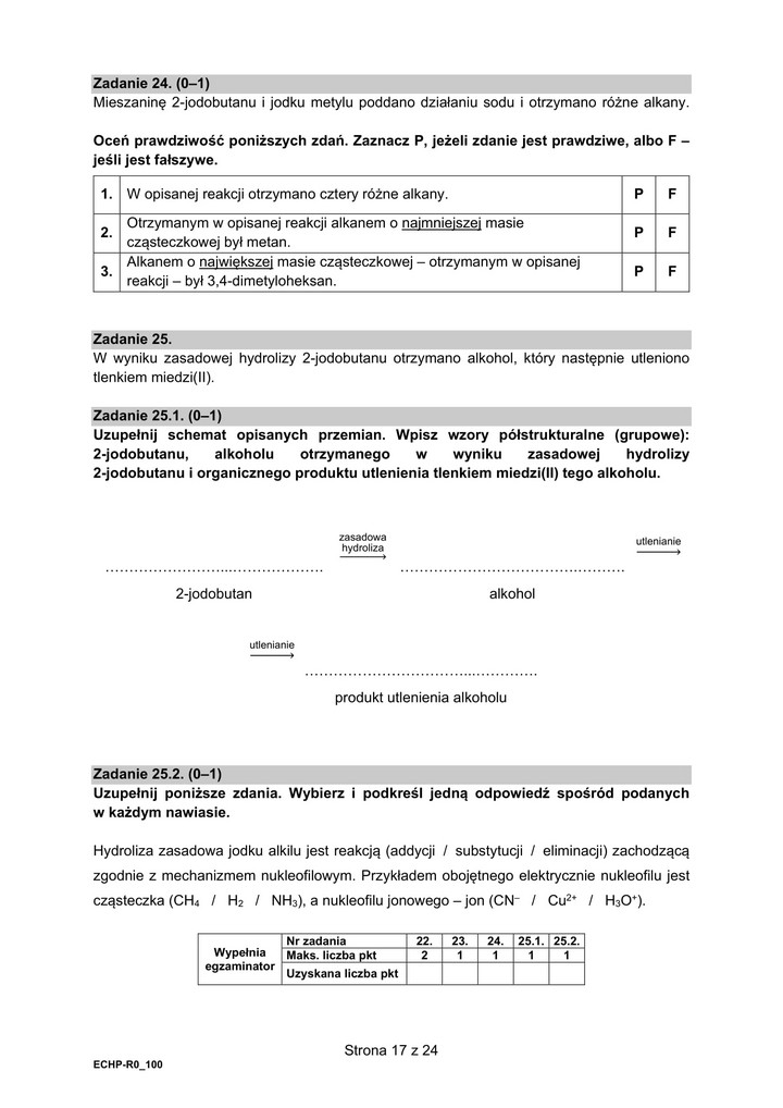 Matura rozszerzona z chemii 2021 - arkusze egzaminacyjne