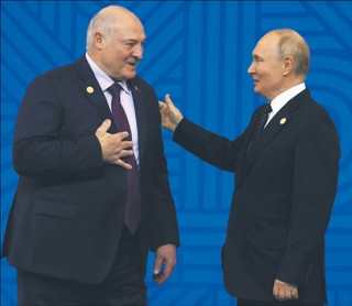 Alaksandr Łukaszenka i Władimir Putin