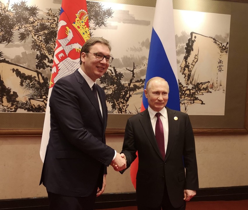 Aleksandar Vučić i Vladimir Putin