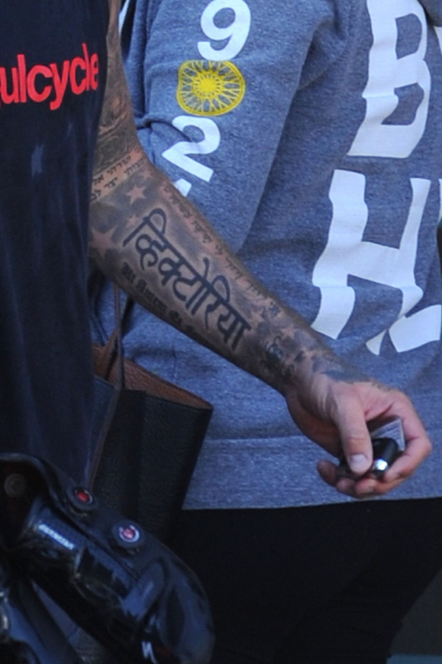 David Beckham tatuaż