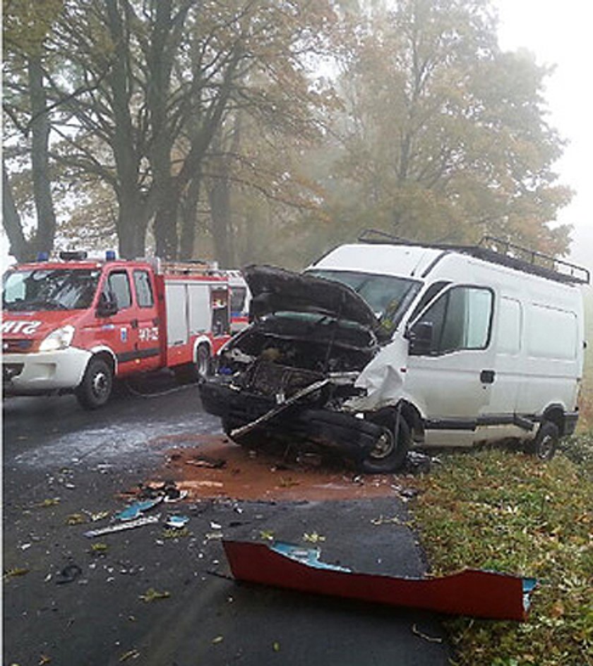 Wypadek gimbusa pod Giżyckiem