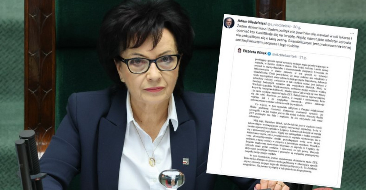 Burza Po Publikacji Na Temat Męża Marszałek Witek Jest Reakcja